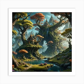 Fantasy Forest 27 Art Print