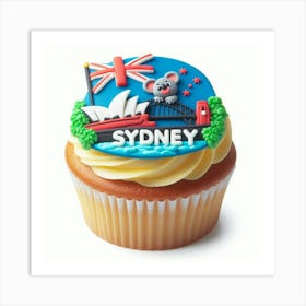 Sydney Cupcake Art Print