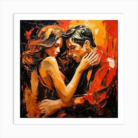 Couple In Love Art Print