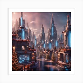 Christmas City Art Print