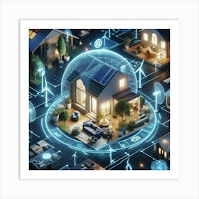 Smart Home Concept Art Print