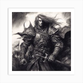 Dwarven Warrior Art Print