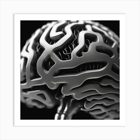 Brain - Brain Stock Videos & Royalty-Free Footage 3 Art Print