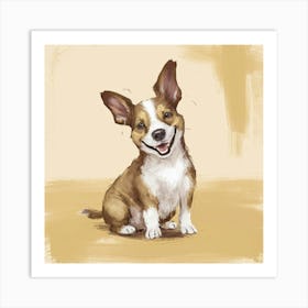 Corgi Art Print