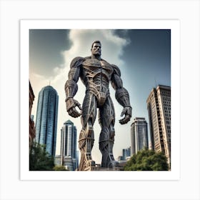 Hulk Statue Art Print