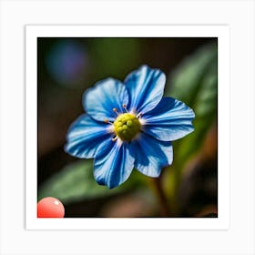 Blue Flower Art Print