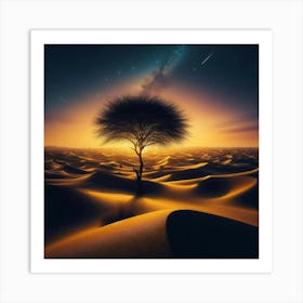 Desert Landscape - Desert Stock Videos & Royalty-Free Footage 2 Art Print