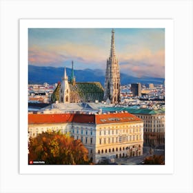 Vienna Cityscape Art Print