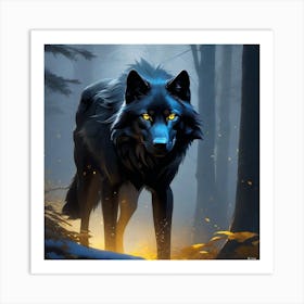 Majestic Wolf Art Print