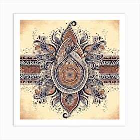 Paisley Designs A Modern Twist Art Print