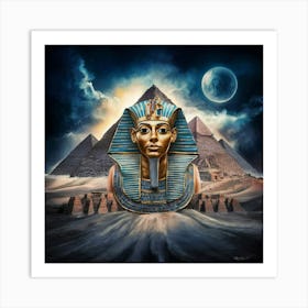 Egyptian Mask Art Print