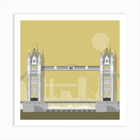 Tower Bridge Gold Art Print