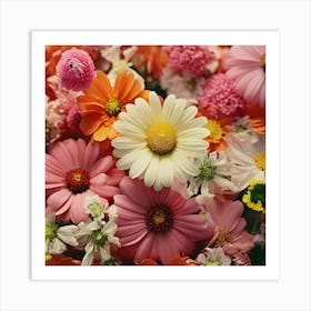 Bouquet Of Flowers Art Print