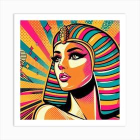 Pop Egyptian Nourhane Dreamcatcher Art Print