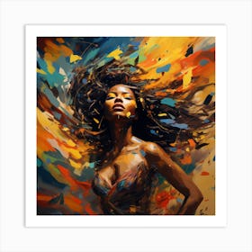 'Flying Woman' Art Print