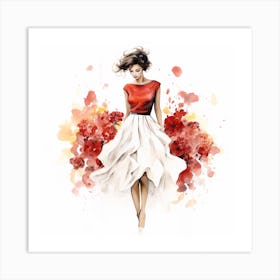 Watercolor Fashion Illustration Art Print