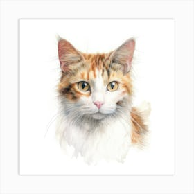 Li Hua Cat Portrait 2 Art Print