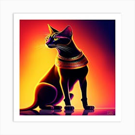 Egyptian Cat 8 Art Print