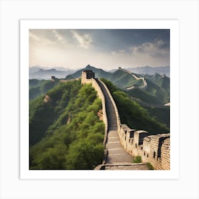 15764 The Iconic Great Wall Of China, Stretching Along T Xl 1024 V1 0 Art Print