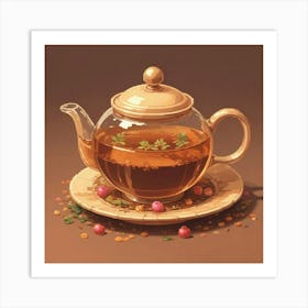 Tea Art 411 Art Print