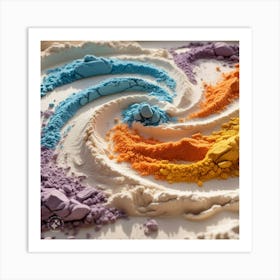 Rainbow Powder Art Print