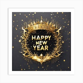 Happy New Year 70 Art Print