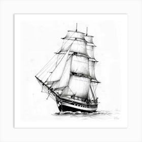 Sailing Ship 1 Art Print