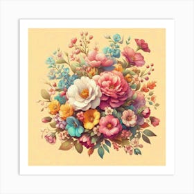 Bouquet Of Flowers 5 Art Print