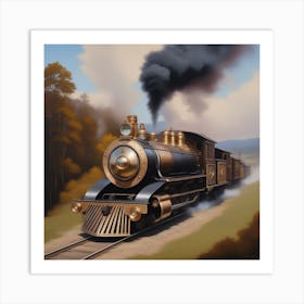 Steam Locomotive Art Print