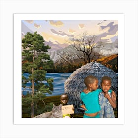 Children Of Uganda 1 Art Print