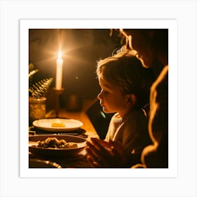 Family Dinner Art Print