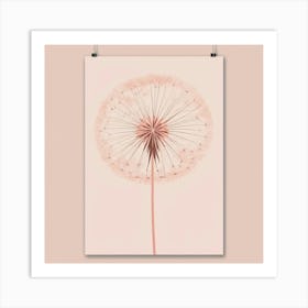 Default Blush Dandelion Art Print 0 Art Print