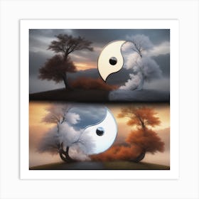 Yin Yang 4 Art Print