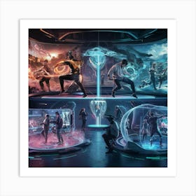 Futuristic Space 2 Art Print