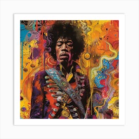 Jimi Hendrix Art Print