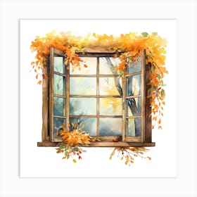 Autumn Window 1 Art Print