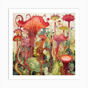 Carnivorous Plants Garden Art Print