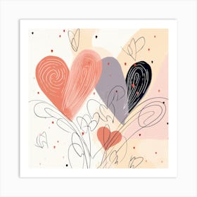 Valentine'S Day Card 1 Art Print