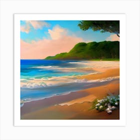 Hawaiian Beach Art Print