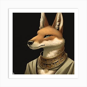 Egyptian Fox Art Print