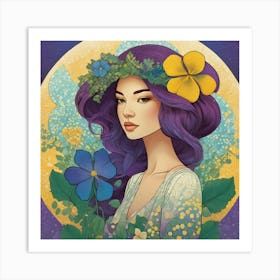 Flower Girl Art Print