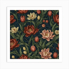 Highly Detailed William Morrisinspired Art Print