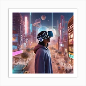 Futuristic Cityscape 119 Art Print