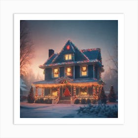 Christmas House 83 Art Print