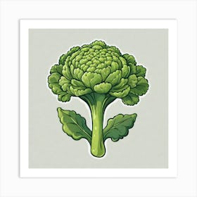 Floret Of Broccoli 2 Art Print