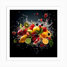 Fruit Splash 19 Art Print