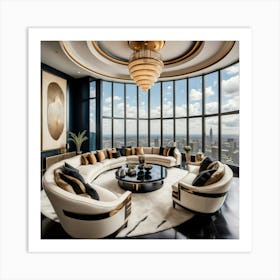 Living Room With A View Art Print