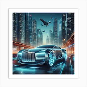 Futuristic Rolls Royce I Art Print