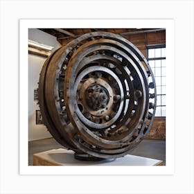 'Spiral Wheel' Art Print