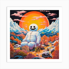 Snowman 10 Art Print